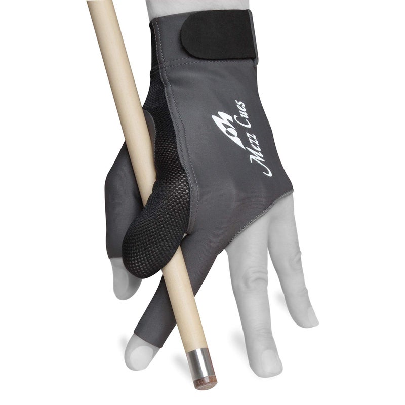 MEZZ Premium Billiard Glove - Fits Either Hand (Small/Medium, Grey) - Image 1